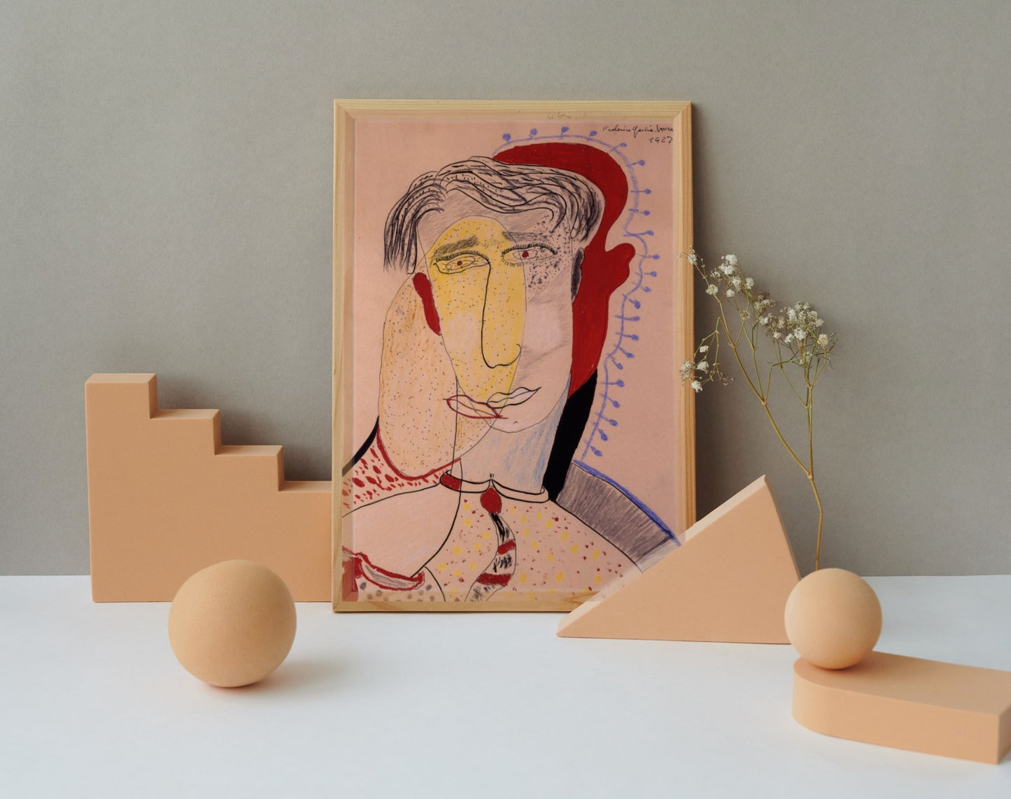 🖼️ El Beso de Federico García Lorca – Lámina artística 30x40 cm