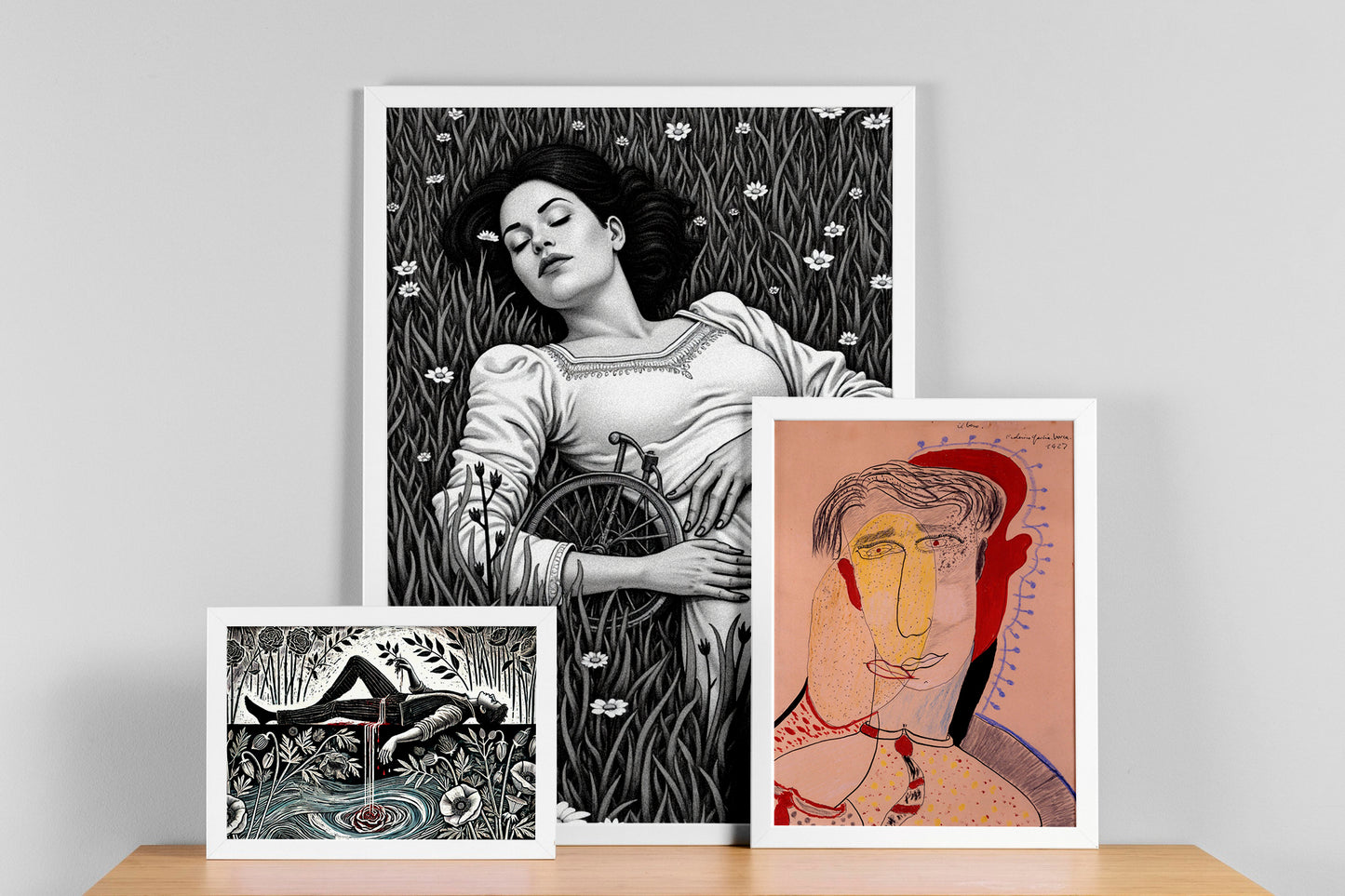 🖼️ El Beso de Federico García Lorca – Lámina artística 30x40 cm