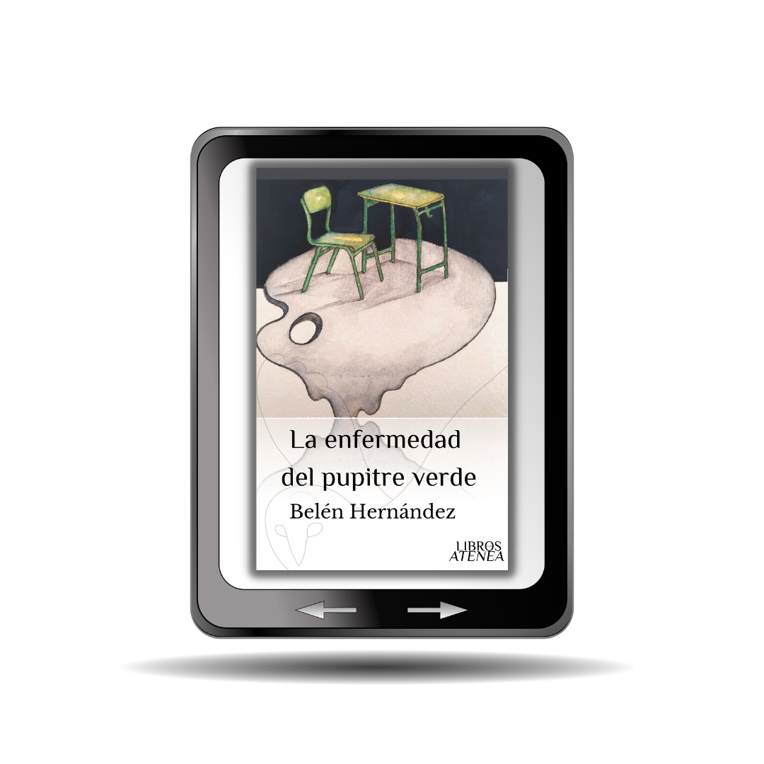 La enfermedad del pupitre verde es: «… un libro escrito en voz baja, en la oscuridad de la noche y en la intimidad de la soledad de una mente con su mente»— en palabras de Belén Hernández y añade: «… esta historia nace de la necesidad de tratar de poner un poquito de orden en un rincón de la vida de su autora».