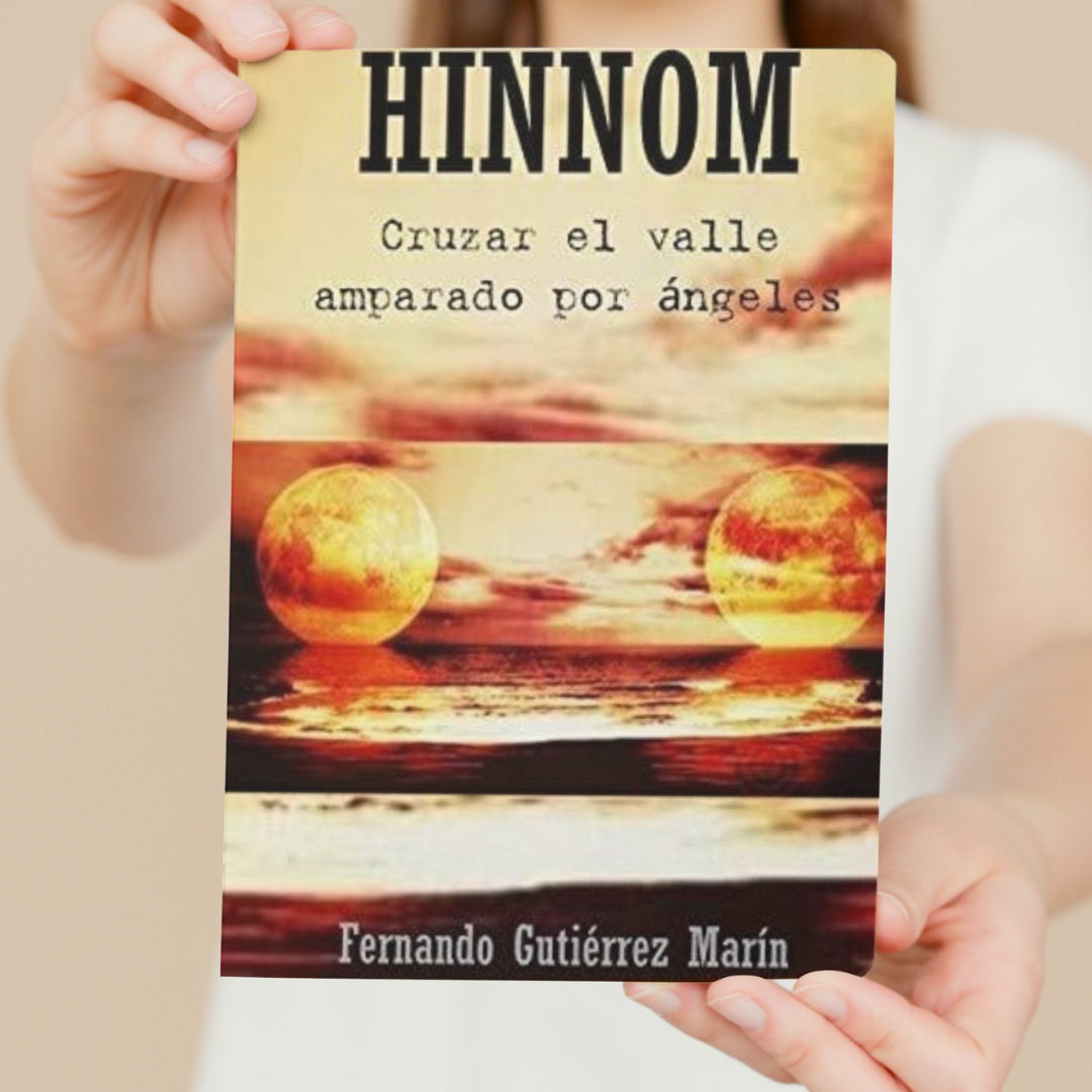 Oferta del libro HINNOM: Cruzar el valle amparado por Ángeles de Fernando Gutiérrez Marín Hospital Universitario Marqués de Valdecilla, Santander, marzo del año 2019. A través de esta historia de superación real, el protagonista se enfrenta a una experiencia cercana a la muerte, la cual, produce una tajante remodelación en su estilo de vida. Relata en primera persona y cronológicamente la pugna por salir del centro universitario: Vivo.